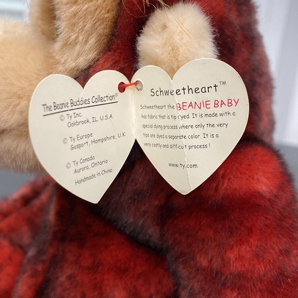 TY Beanie Buddy (Beanie Baby XL Friend!) “Schweetheart” the Monkey - 1999 - Picture 4 of 13